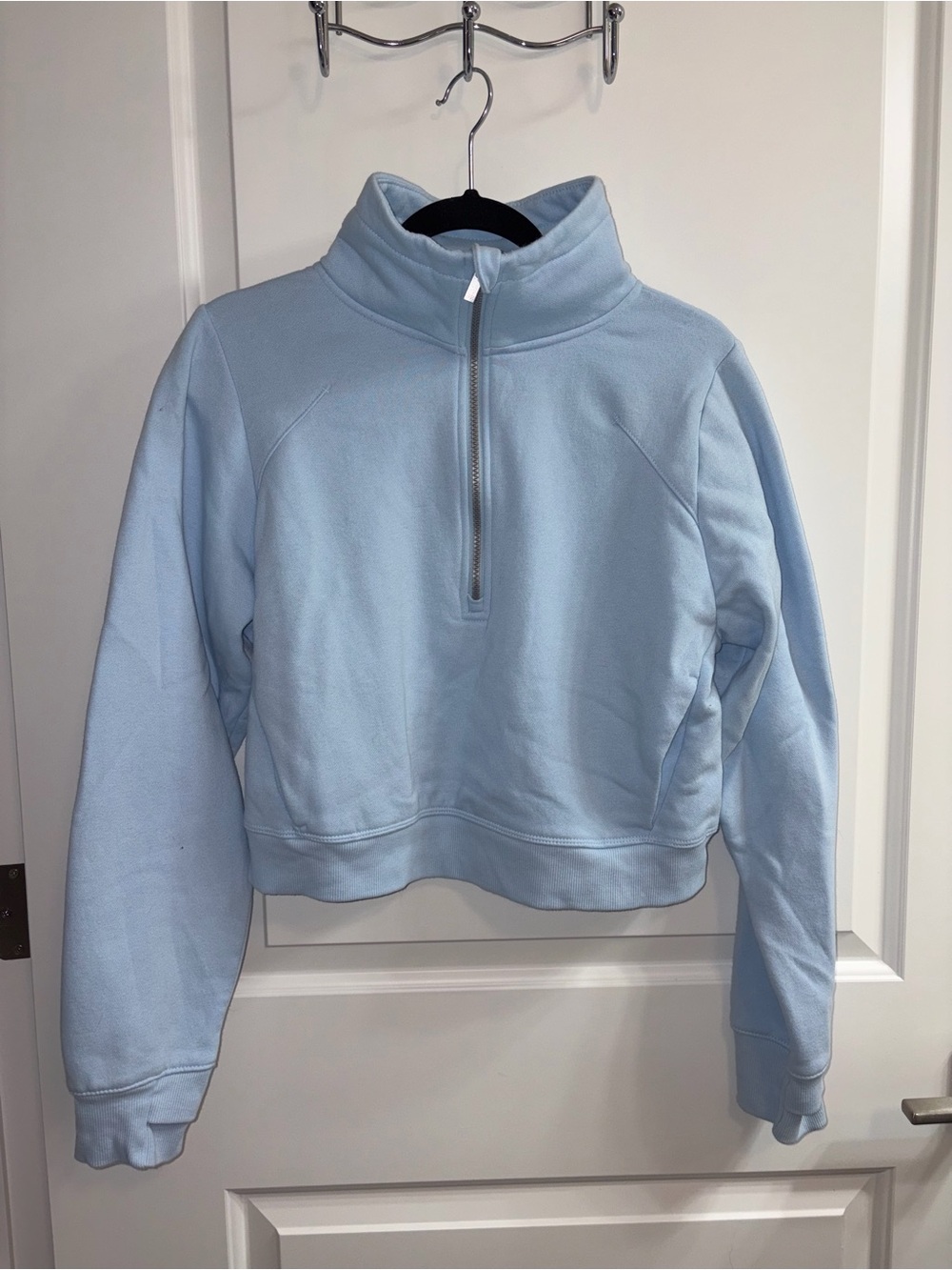 Quarter Zip Crop Sweatshirt